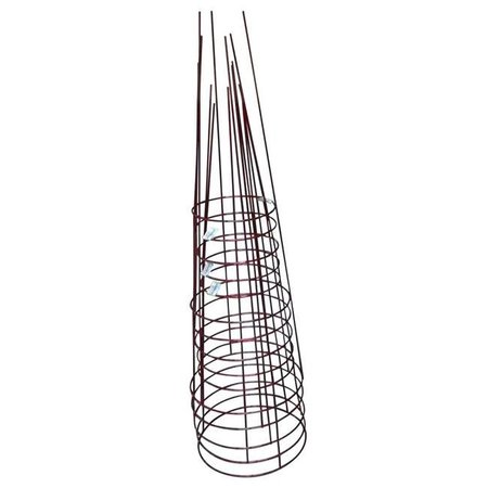 GLAMOS WIRE PRODUCTS Glamos Wire Products 245095 42 in. Heavy Duty Blazin Gemz Ruby Red Plant Support - Pack of 5 245095